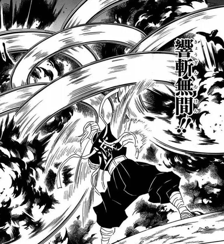 Tengen Uzui using Sound Breathing Style